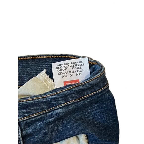 Wrangler Blue Straight Fit Jeans Mens Size 34x34 - Picture 3 of 4